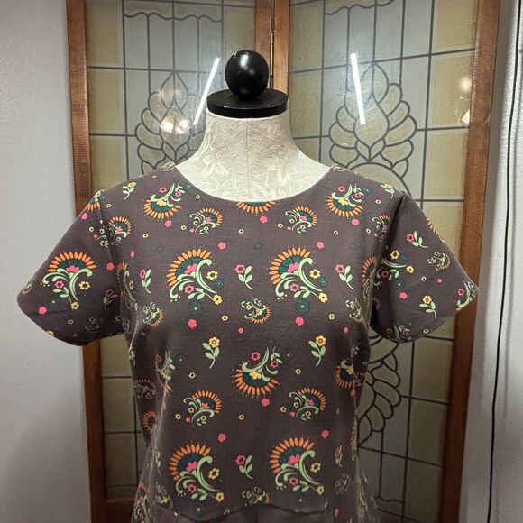 Matilda Jane Friends Forever Brown Maja Ponte Knit Dress Size L - Picture 5 of 16